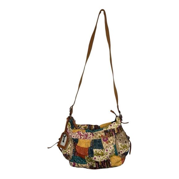 Fossil 2000's Y2K Slouchy Crossbody Bag
11.5" W, 11" H, 4.5" D patchwork - Picture 1 of 12